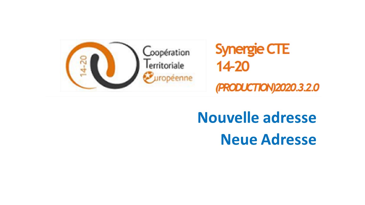 Changement d’adresse pour SYNERGIE-CTE